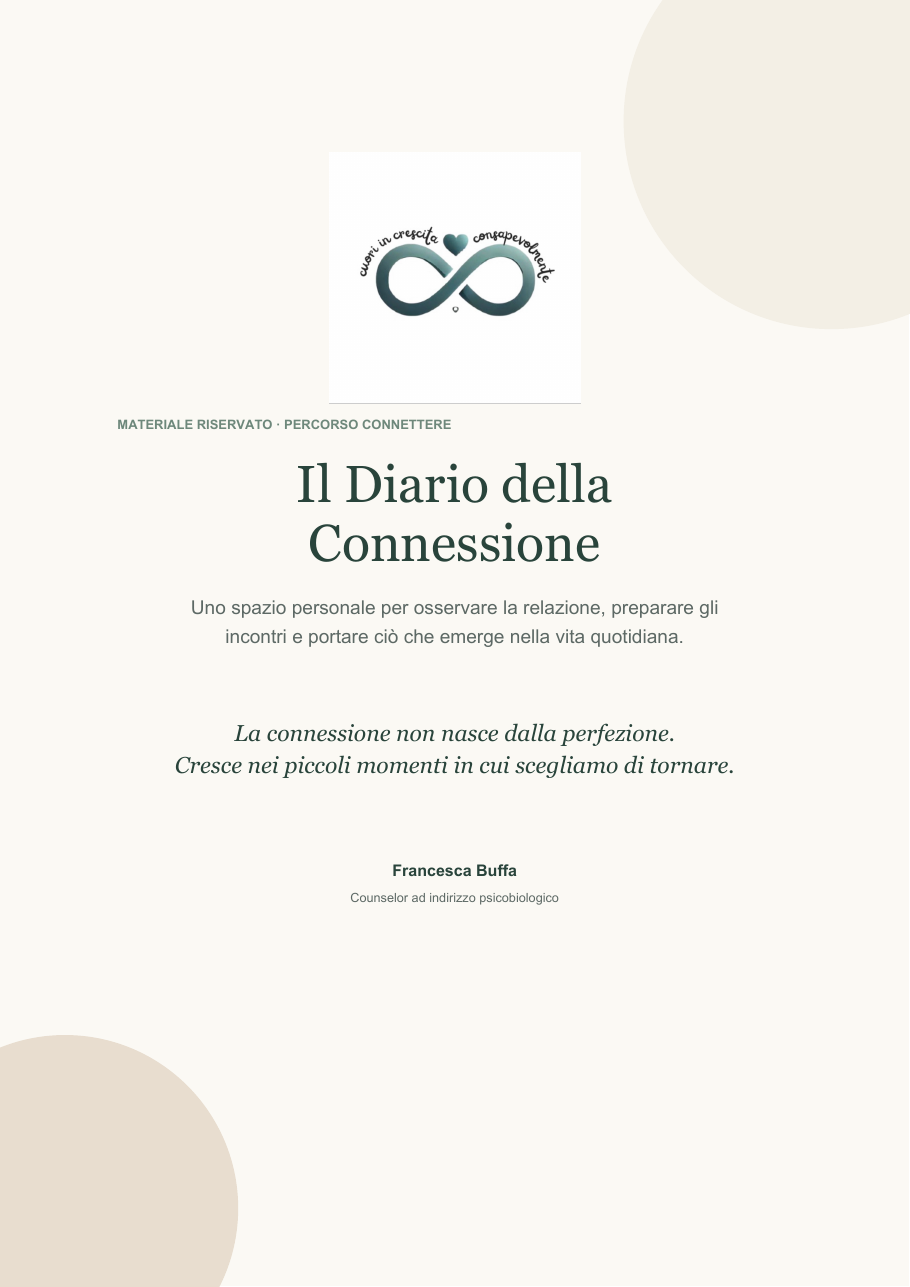 Copertina del Diario della Connessione